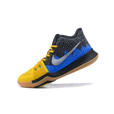 Nike Erkek Kyrie 3 Altın / Mavi / Siyah Basketbol Ayakkabısı Türkiye - 8KDUWIPJ